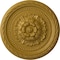 Ekena Millwork Palmetto Ceiling Medallion, Hand-Painted Pharaohs Gold, 11 1/2"OD x 1"P CM11PAPGS - alternate 1